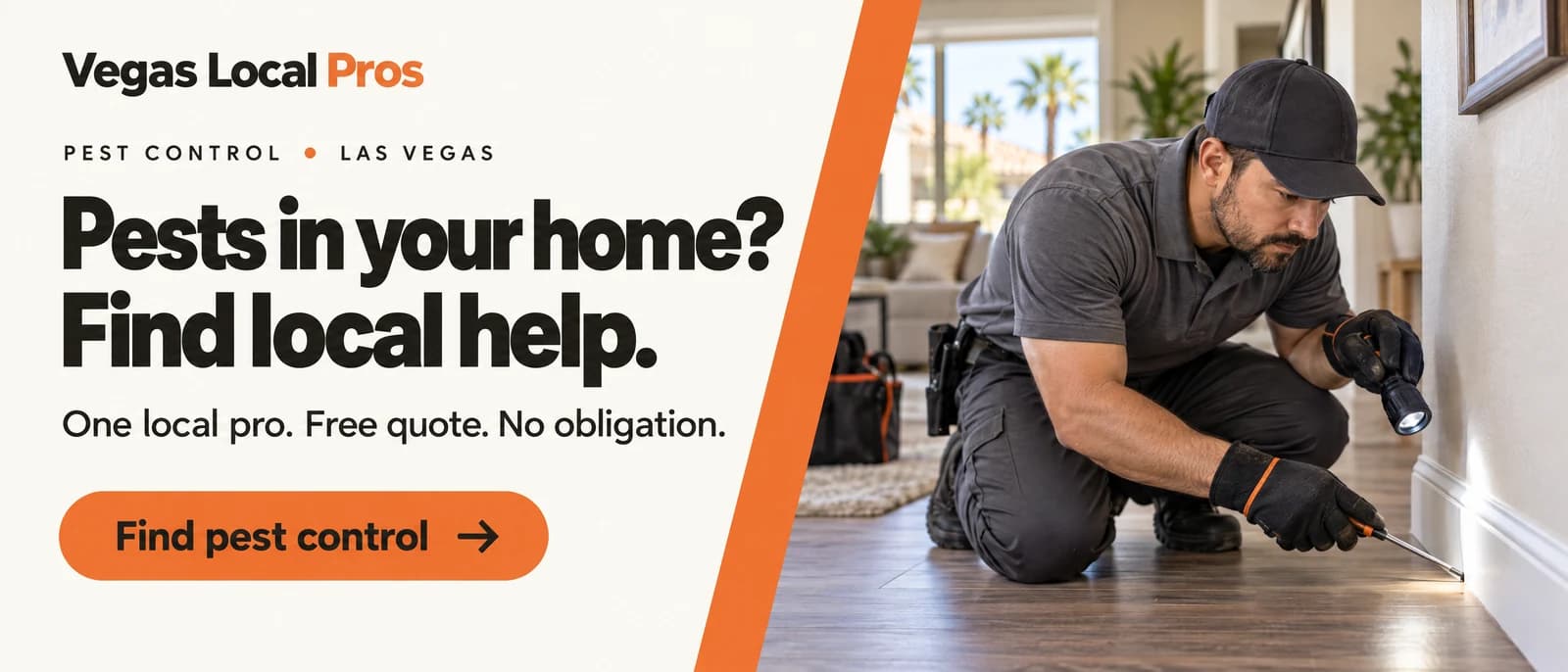Pest Control in Las Vegas — one local pro, free quote, no obligation
