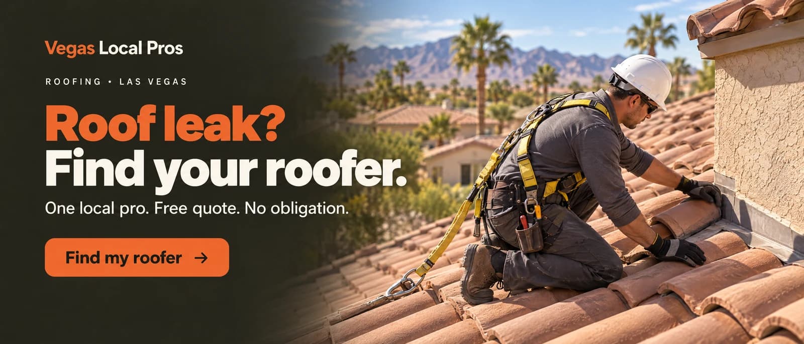 Roofing in Las Vegas — one local pro, free quote, no obligation