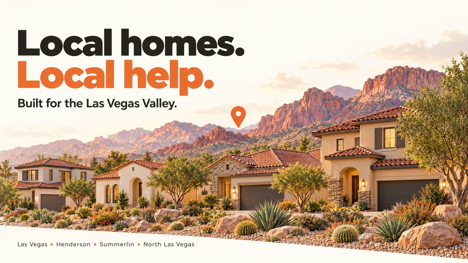 Illustrated map of Las Vegas valley neighborhoods